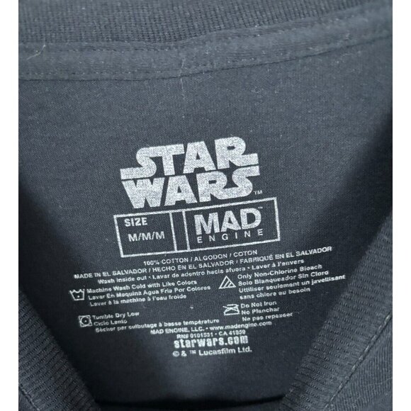 Star Wars Unisex Long Sleeve Shirt "I Am All The Jedi" Graphic Tee Medium NWOT's - Picture 6 of 8